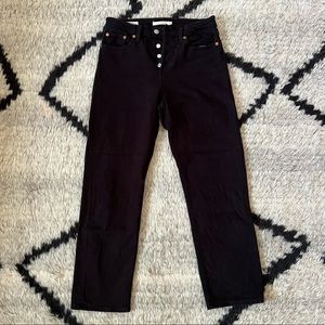 Levi’s wedgie straight ankle high rise jeans